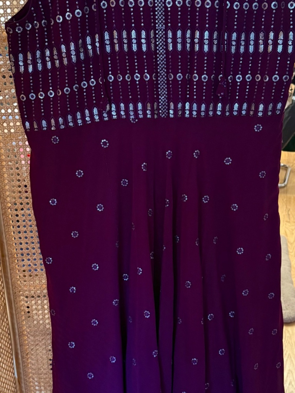 PLUS SIZE: Purple Indian Wedding Guest Dress